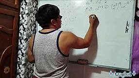 asian nerd student gets sexual algebra lesson from teacher