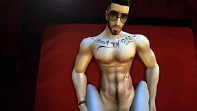 sims 4 hunk rides cock cowgirl style in close-up climax cumshot