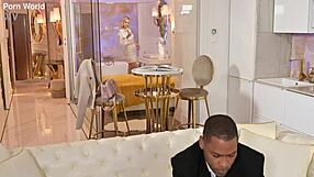 Cock-Hungry Blonde Novella Night Leaps Into Stranger BBC DP Threesome Shower Fuck