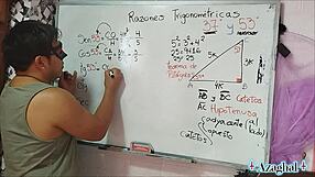 i i got uh triangle with teacher student nerd hot