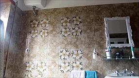 Watch My Cute British Ass Turn Red from Rough Spanking in Bathroom!