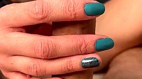 My Girlfriend's Soft Hand Strokes My Cock to Explosive Cumshot Closeup