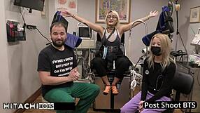 dr hitachis treatments make channy crossfire moan and squirt with vibrator in hospital