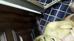 mia velvet kneels sucking husbands thick dick bedroom close up tanned curvy