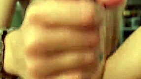 My Girlfriend's Soft Hand Strokes My Cock to Explosive Cumshot Closeup