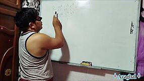 asian nerd student gets sexual algebra lesson from teacher