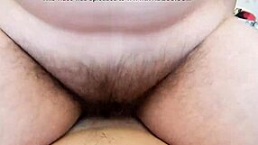 Hairy Mature's Thick Beaver Grinds on Cock