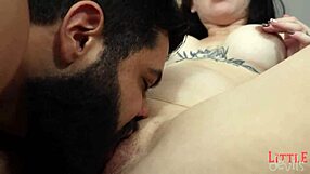 six months pregnant redhead hairy pussy gaping anal big cock licking in 1on1