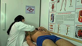 nurse gets horny seeing patient's monster cock erection in hospital room?