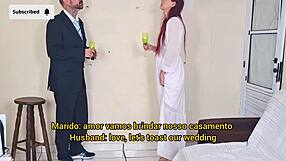 fiancée fingers her big ass while photographer fucks her pussy almost caught