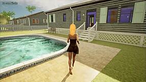 playing with my big tits feels so good