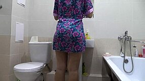 cute amateur cutie soaks panties with juicy golden shower stream