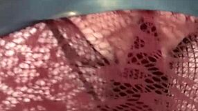 Chubby tattooed slut strips bra see through rips clothes suction vibrator squirt cum