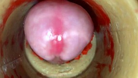 Camera Buried in Tight Pussy Catches Huge Creampie Explosion 4K