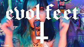 Bratty Foot Worship and Intense Footjob Domination with Strapon Teasing