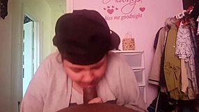 sucking my dick so good she can't get enough of that thick load