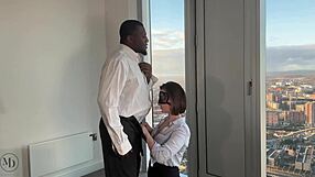 two teachers sneak bareback hotel fuck between conference sessions