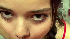 hey check out tranny cutie jerking and sucking wellington prado's huge cock till he explodes