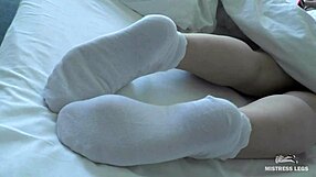 goddess socks hide tempting beautiful feet closeup