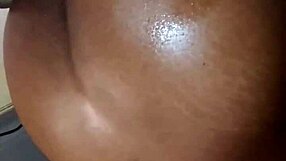 African American Milf gets fucked hard then dragged to gloryhole for ebony blowjob action