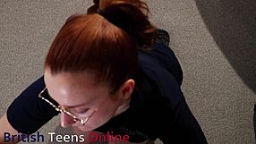 Hot British Phone Engineer Flashes Uniform Wanks Huge Cock Cum Covered