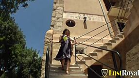 Blondes And Brunettes Tease Wet Pussies During Outdoor Massage Lickfest