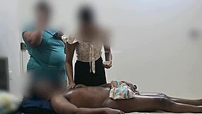 😏 Handjob flash turns into steamy spa happy ending massage! 🍆💦