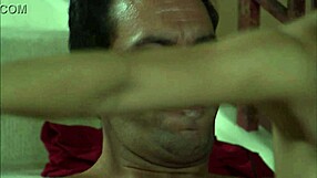 red dressed mommy slut bends for anal lick then monster cock assfucking