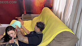 Gym Friend Bends Over for Intense Home Pussy Workout Session