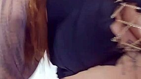 My lover's armpit fetish makes him cum watching me like this