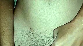 rubbing juicy clit inserting dildo hairy pussy cumming hard