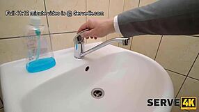 Serve4k Intense Czech Revenge Sex In Toilet Shaved Pussy Small Tits