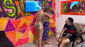 Begged Wife to Grab Stepmom Sabrina Fit's Dripping Pussy After Rio Trip