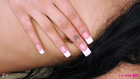 What if cute teen brunette strips sexy body on casting sofa?