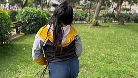 Linda chata peruana comes over for hot anal fuck session