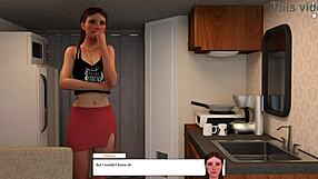 redhead shaves pussy rides cock for creampie christmas midnight fun