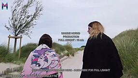 two skinny sluts bareback fucked outdoor cum swapping wild beach group heat