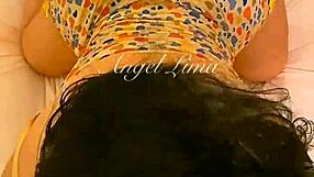 angel lima's juicy pussy begs for my creampie pounding her peruvian ass hard