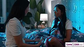 Why Does Big Tit Asian Stepdaughter Crave Stepmom's Shaved Pussy So Much?