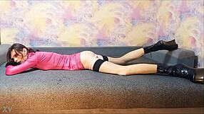 ever wonder what a ponygirl crossdresser craves on the couch?