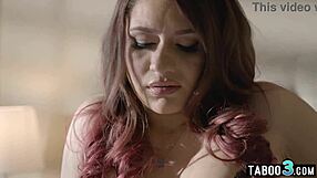 blindfolded rebel lynn milf deepthroats husband's monster cock.