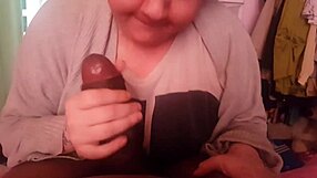 sucking my dick so good she can't get enough of that thick load