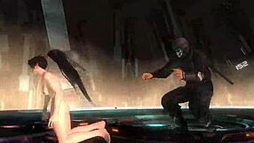 Momiji endures brutal nude tag ryona in DOA 5 wrestling?