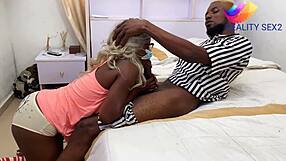 Stepdad's Driver's Monster Cock Beats Boyfriend's and Pounds Me Doggy on the Bed