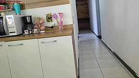 fucked husbands friend with big cock while he showered in bath almost got caught damn