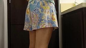 imagine spying on this hot venezuelan nurse milet peeing publicly in her miniskirt on hidden cam