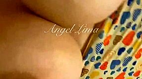 angel lima's juicy pussy begs for my creampie pounding her peruvian ass hard