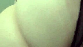 Chubby tattooed slut strips bra see through rips clothes suction vibrator squirt cum