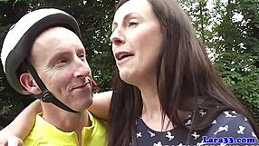 English Mature Milf in Lingerie Stockings Heels Gets Arse Fucked Mirror Cumshot Pickup