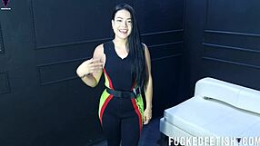 Ever seen moonblack's curvy latina ass in tight spandex for this vintage neoprene retro tease?